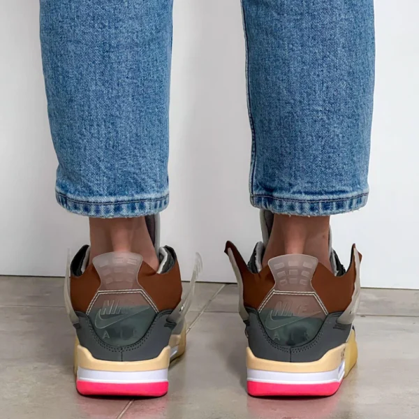 Nike Air Jordan Retro 4 Off White Grey Pink