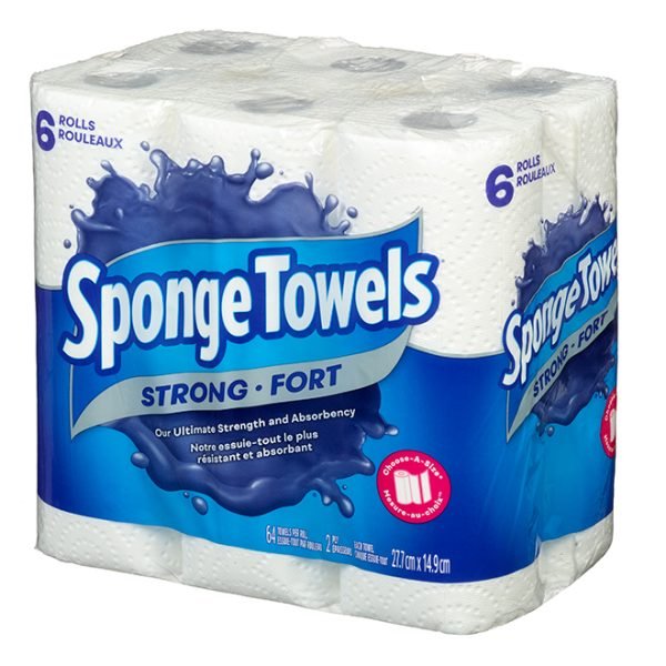 Essuie tout Sponge Towels 6rouleaux