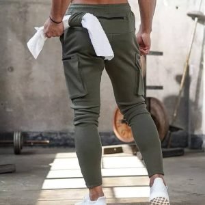Jogging style sport homme vert