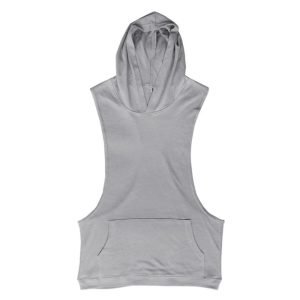 Débardeur capuche homme gris