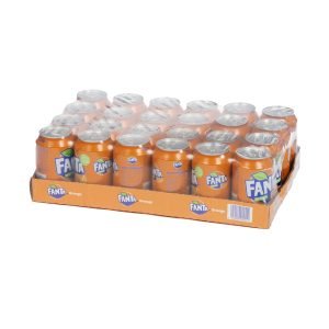 Canette gazeuse fanta paquet 24
