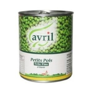 Petits pois avril trés fins 800g