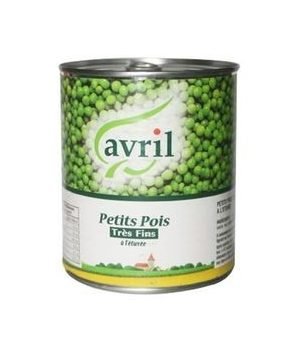 Petits pois avril trés fins 800g