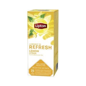 Lipton-citron-refresh-25p Thé Infusion Lipton Lemon 25sachets