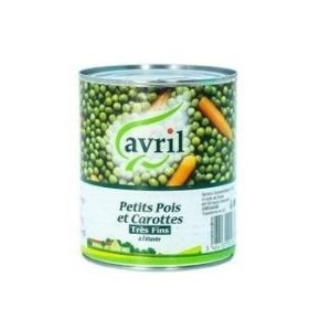 Petits pois avril carotte 400g