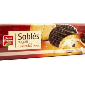 Sablés nappés chocolat noir Belle France 195g