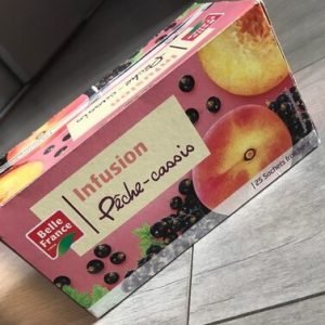 front_fr.15.400 Thé Infusion Pêche cassis Belle France 25sachets