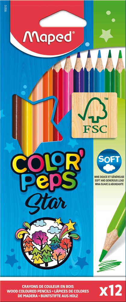 Crayon couleur maped STAR