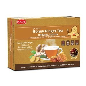 pocas-instant-honey-ginger-tea-original-flavor Thé infusion Honey Ginger Miel