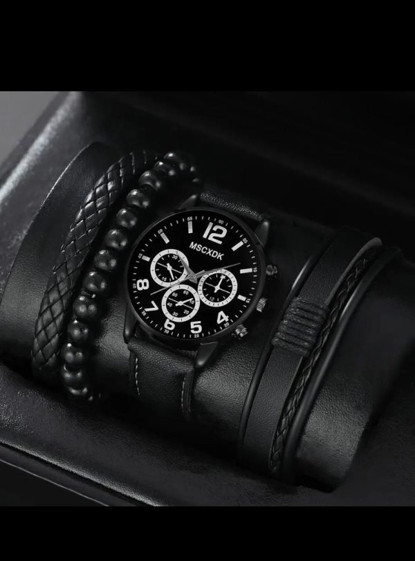 Montre Homme-Bracelets Noir