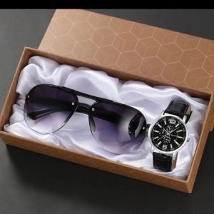 Montre Femme-Lunette Noir