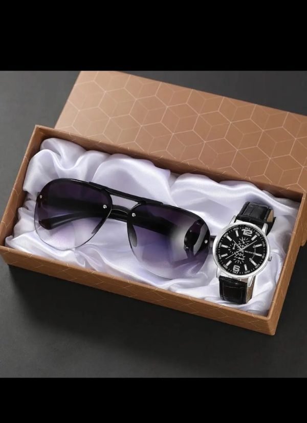 Montre Femme-Lunette Noir