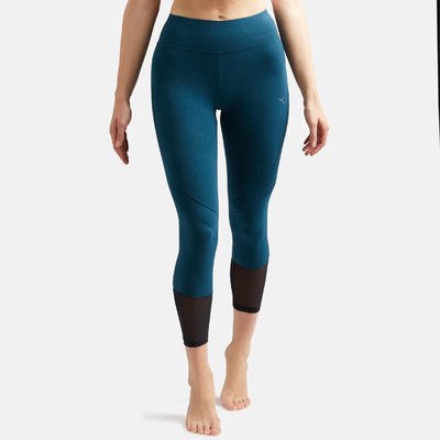Legging Sport Femme Coton Bleu Canard