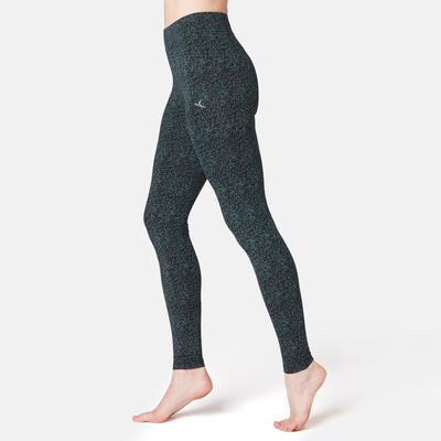 Legging Sport Femme Noir Printé