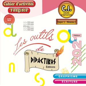 Graphisme Et Écriture Fongible C.P DIDACTIKOS