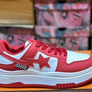 Basket Bape Air Force Rouge Blanc