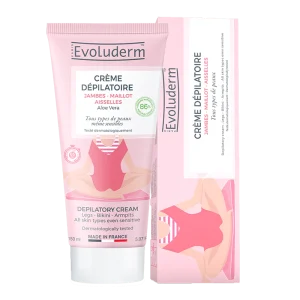 Créme Evoluderm Dépilatoire Jambes Maillot Aisselles 150ml